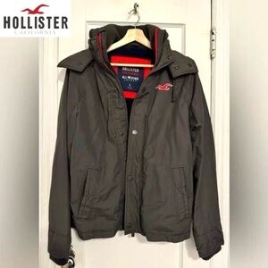 Hollister Men’s All-Weather Fleece Lined Jacket | Gray | Size: L